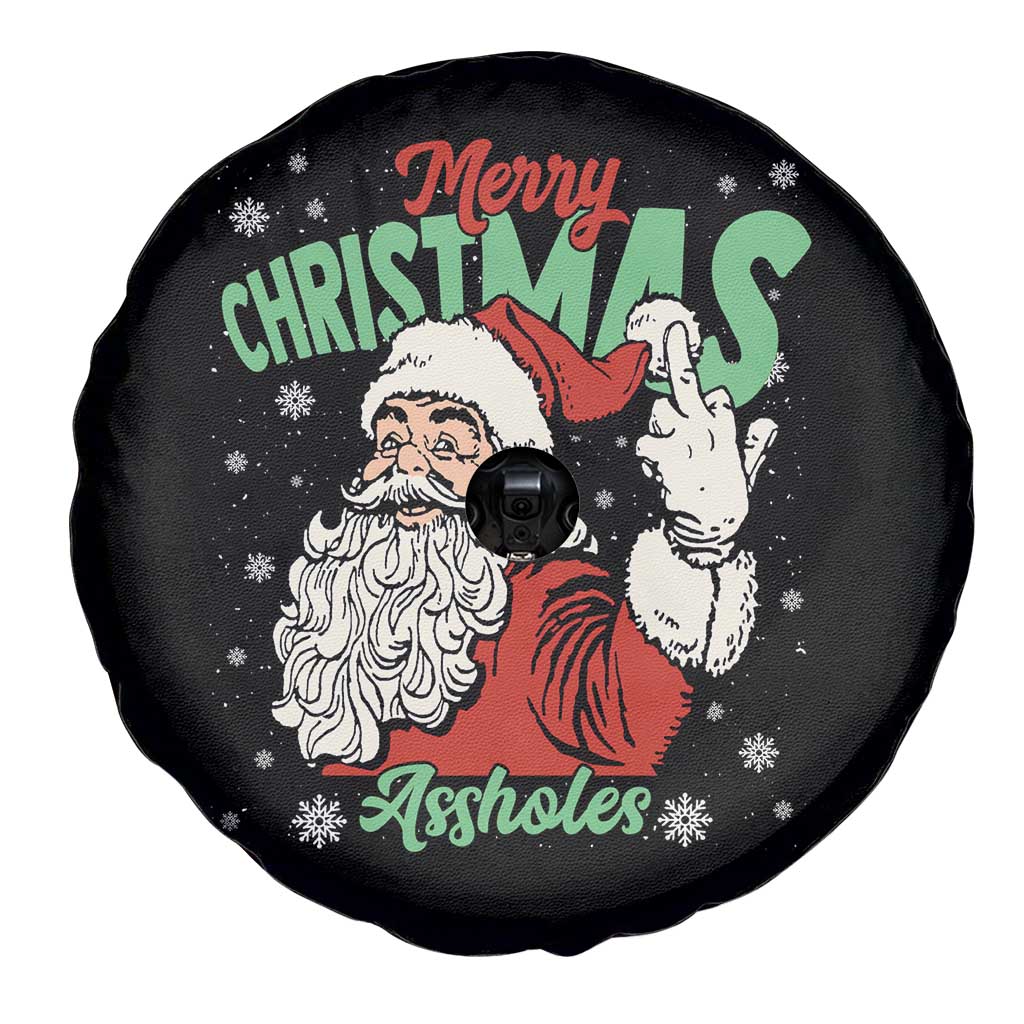 Funny Merry Christmas Assholes Spare Tire Cover Xmas Naughty Santa Adult Jokes TS11 Print Your Wear