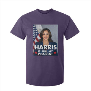 Kamala Supporter 2024 T Shirt For Kid Harris Is Still My President American Flag TS11 Purple Print Your Wear