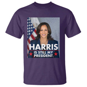 Kamala Supporter 2024 T Shirt Harris Is Still My President American Flag TS11 Purple Print Your Wear