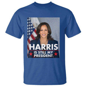 Kamala Supporter 2024 T Shirt Harris Is Still My President American Flag TS11 Royal Blue Print Your Wear