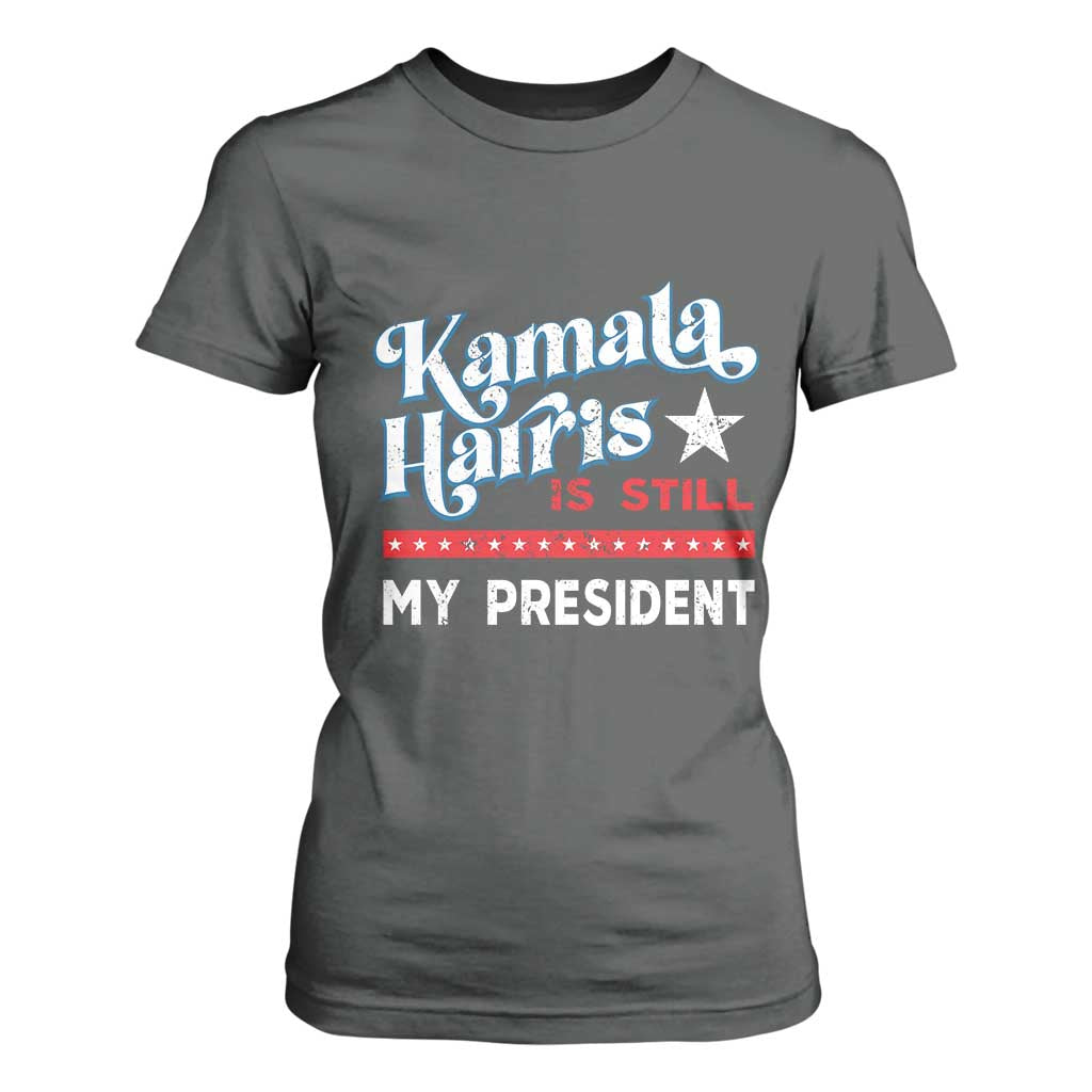 Harris Is Still My President T Shirt For Women Vintage Star TS11 Dark Heather Print Your Wear