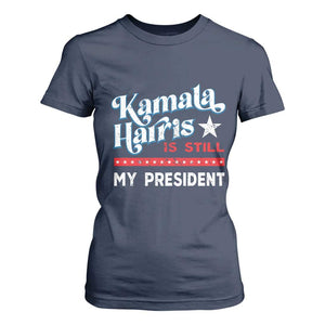 Harris Is Still My President T Shirt For Women Vintage Star TS11 Navy Print Your Wear