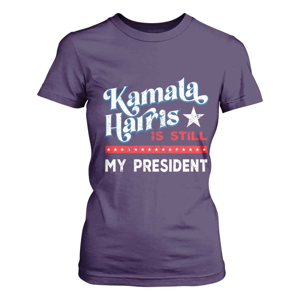Harris Is Still My President T Shirt For Women Vintage Star TS11 Purple Print Your Wear