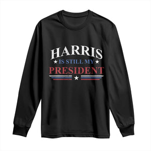 Harris Is Still My President Long Sleeve Shirt Star Striped TS11 Black Print Your Wear