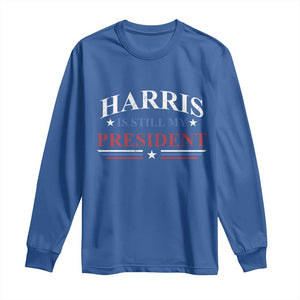 Harris Is Still My President Long Sleeve Shirt Star Striped TS11 Royal Blue Print Your Wear