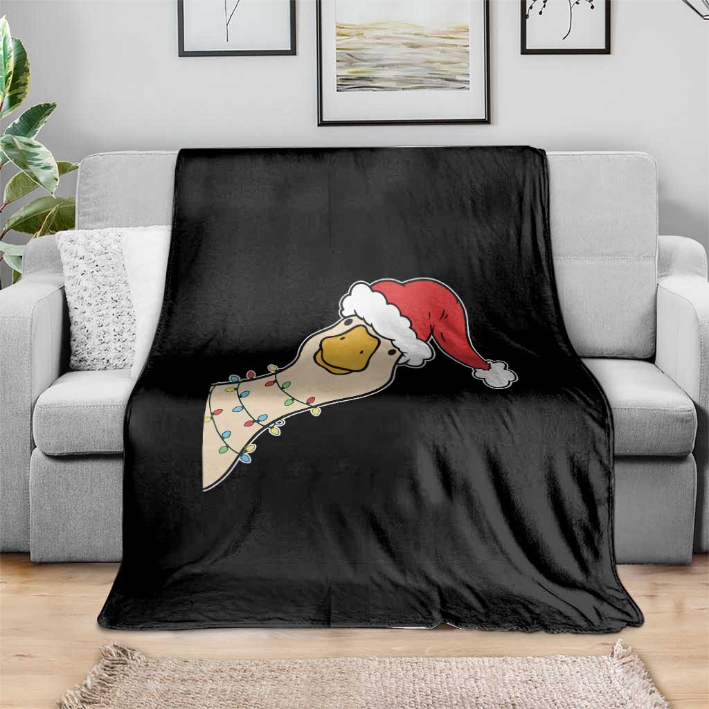 Funny Christmas Silly Goose Festive Holiday Throw Blanket TS11 Print Your Wear