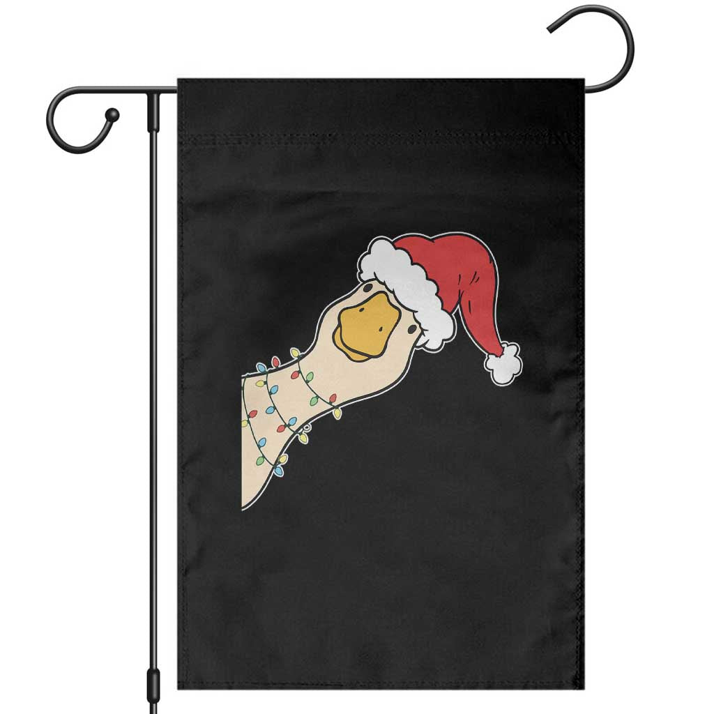 Funny Christmas Silly Goose Festive Holiday Garden Flag TS11 Black Print Your Wear