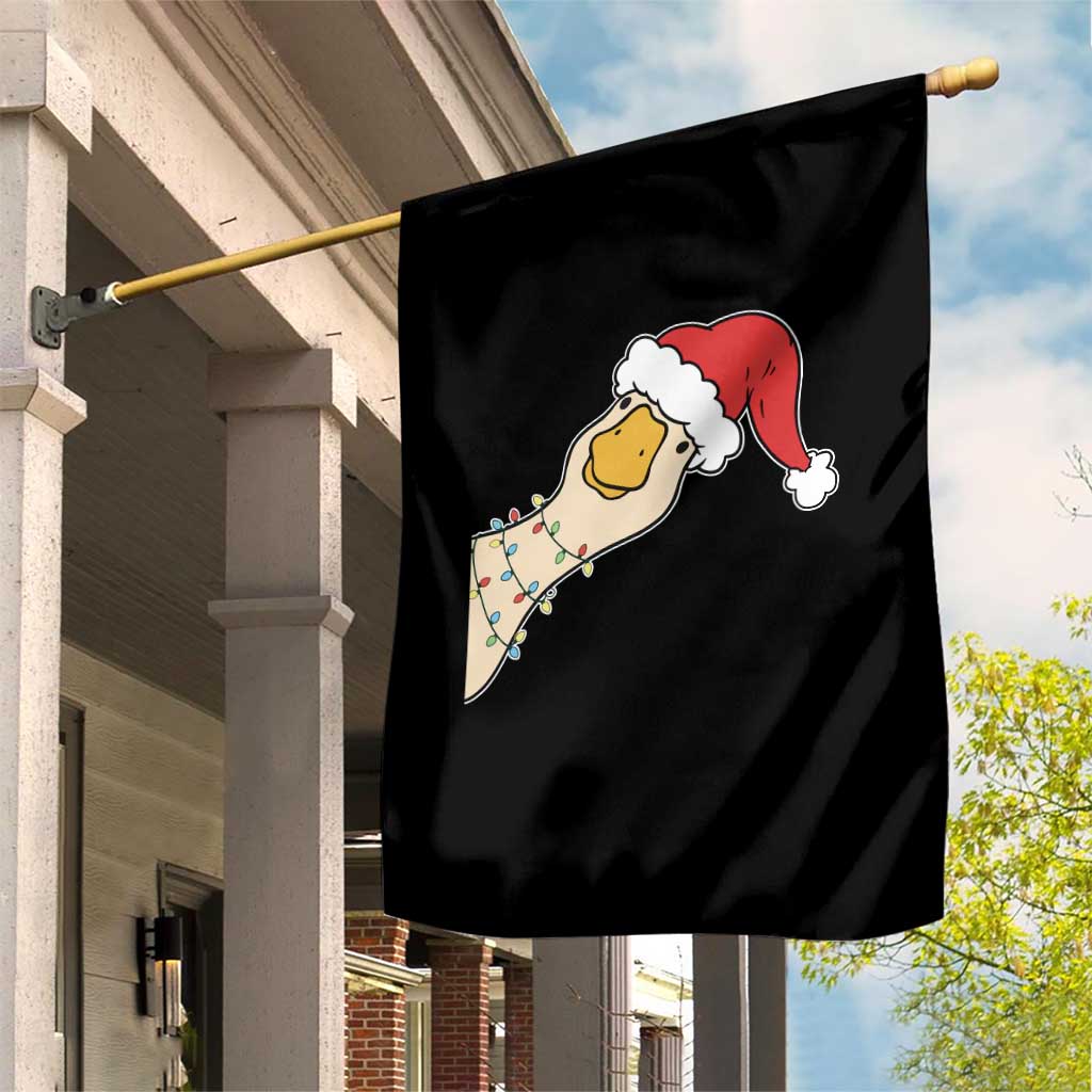 Funny Christmas Silly Goose Festive Holiday Garden Flag TS11 Print Your Wear