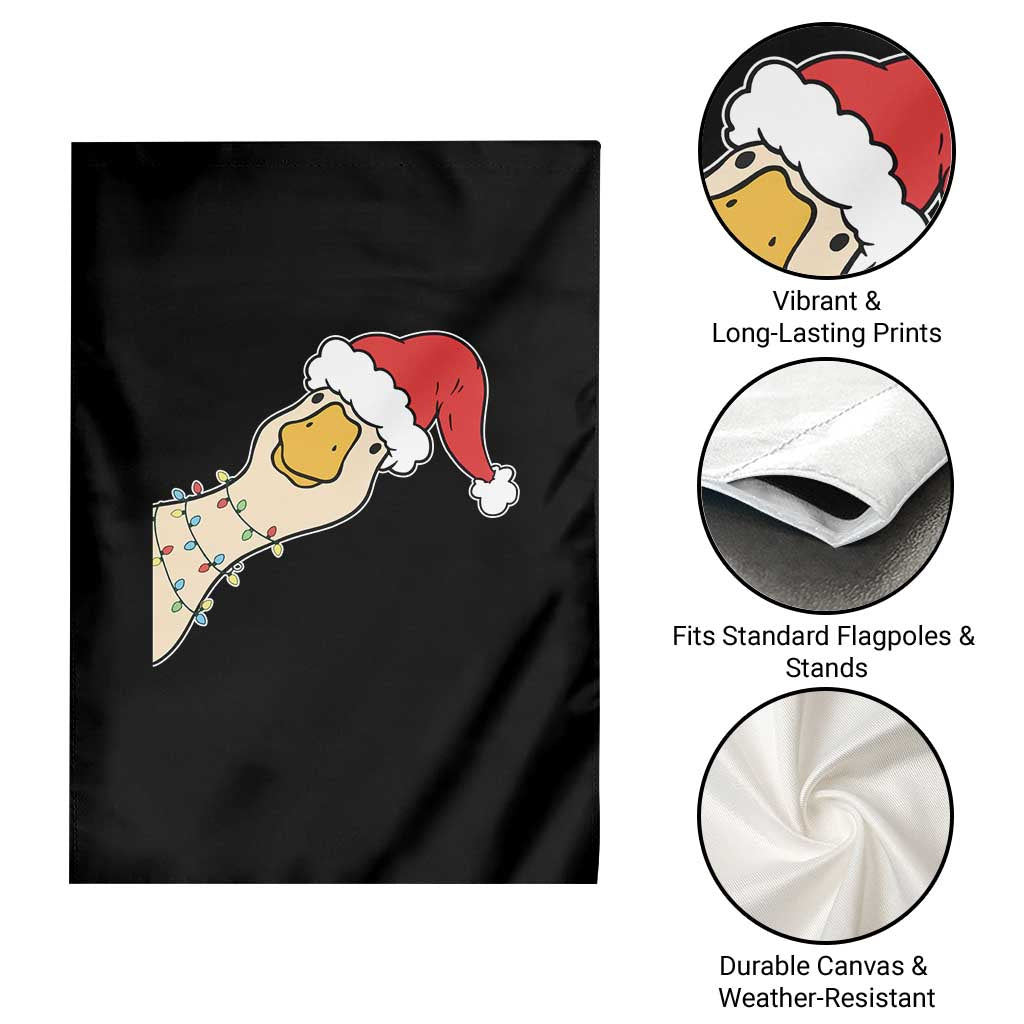 Funny Christmas Silly Goose Festive Holiday Garden Flag TS11 Print Your Wear