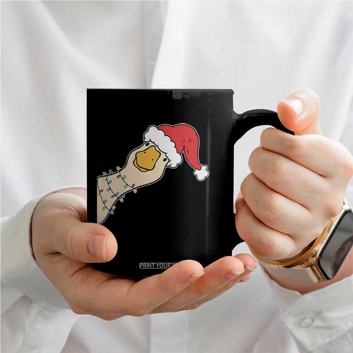 Funny Christmas Silly Goose Festive Holiday Coffee Mug TS11 Print Your Wear