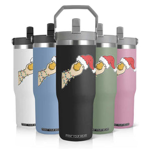 Funny Christmas Silly Goose Festive Holiday Flip Straw Tumbler TS11 Print Your Wear