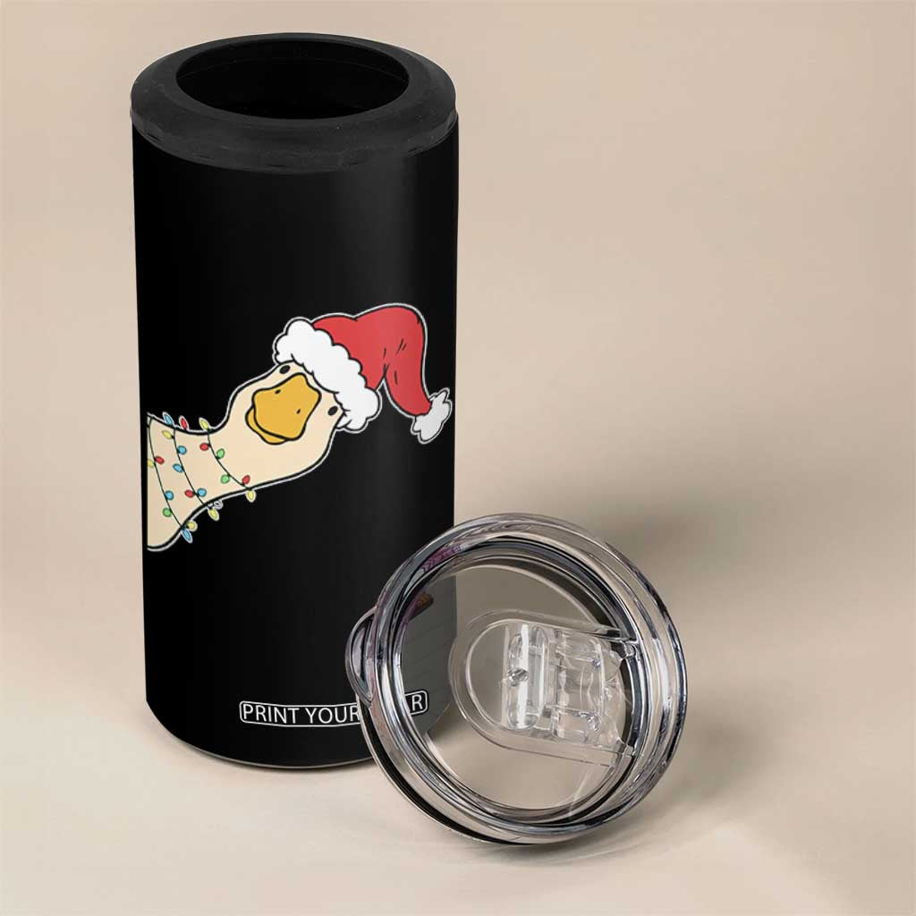 Funny Christmas Silly Goose Festive Holiday 4 in 1 Can Cooler Tumbler TS11 Print Your Wear