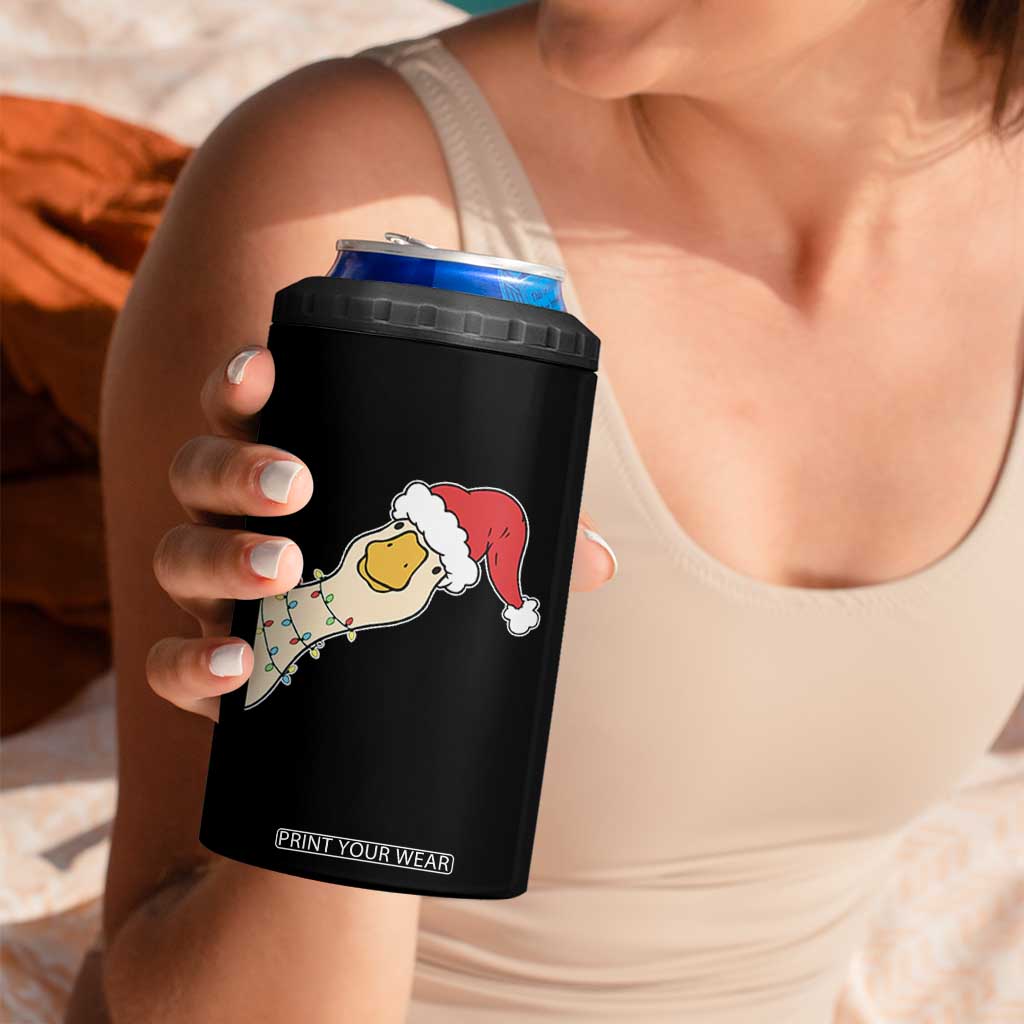 Funny Christmas Silly Goose Festive Holiday 4 in 1 Can Cooler Tumbler TS11 Print Your Wear
