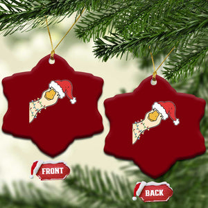 Funny Christmas Silly Goose Festive Holiday Ceramic Ornament TS11 Print Your Wear