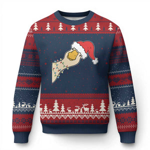 Funny Xmas Silly Goose Festive Holiday Ugly Christmas Sweater TS11 Navy Red Print Your Wear