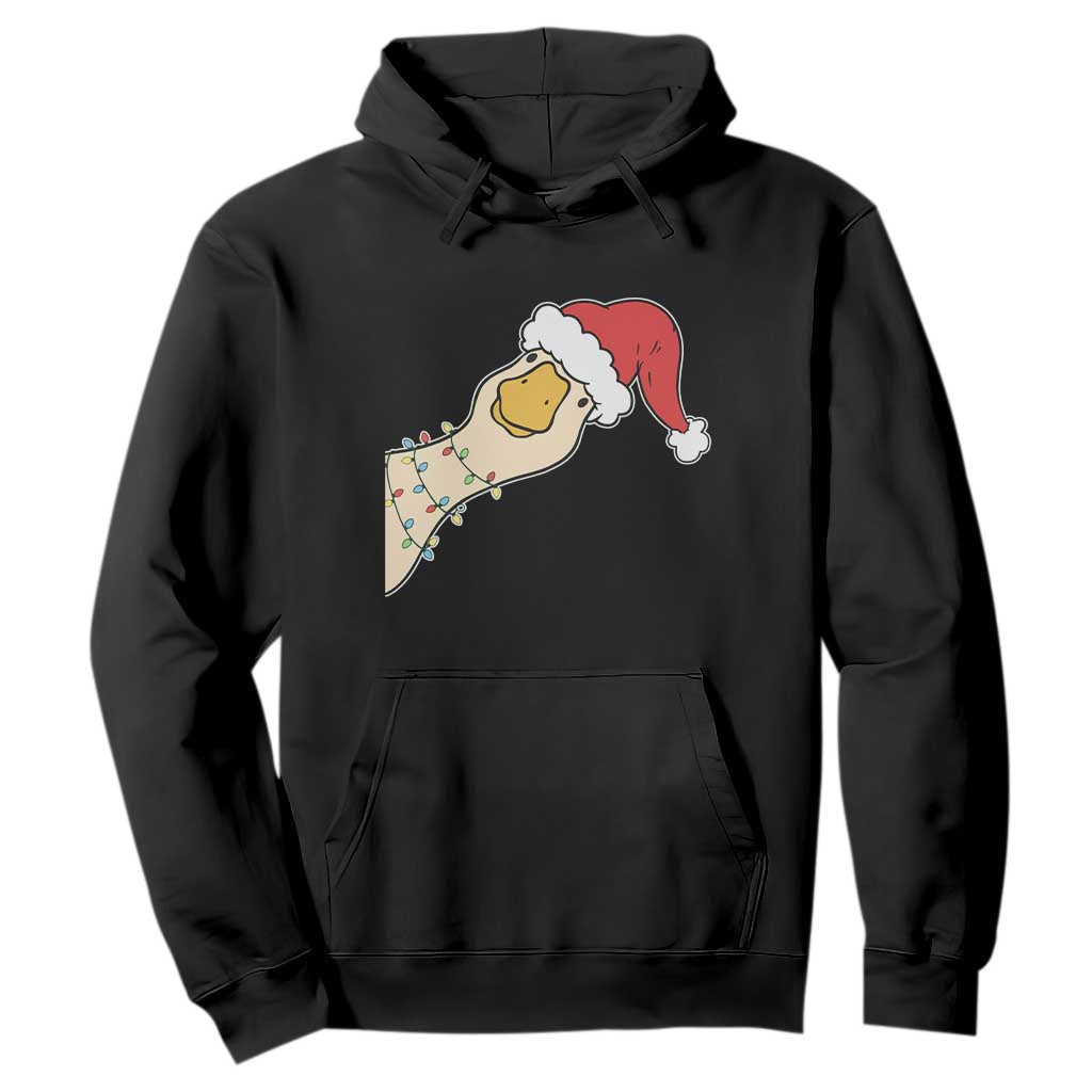 Funny Christmas Silly Goose Festive Holiday Hoodie TS11 Black Print Your Wear