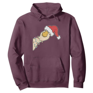 Funny Christmas Silly Goose Festive Holiday Hoodie TS11 Maroon Print Your Wear