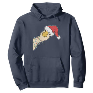 Funny Christmas Silly Goose Festive Holiday Hoodie TS11 Navy Print Your Wear