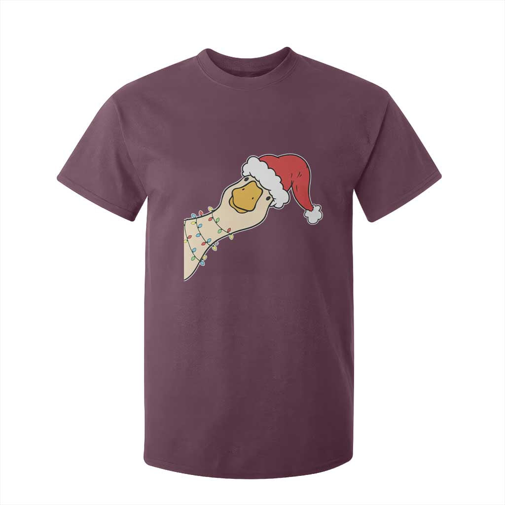 Funny Christmas Silly Goose Festive Holiday T Shirt For Kid TS11 Maroon Print Your Wear
