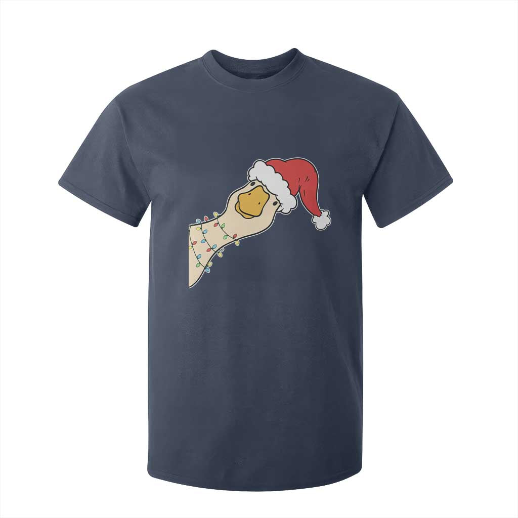 Funny Christmas Silly Goose Festive Holiday T Shirt For Kid TS11 Navy Print Your Wear
