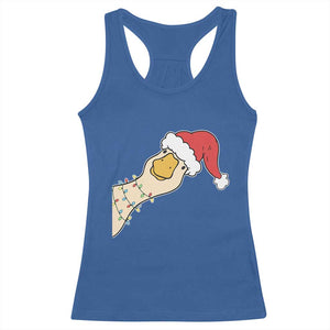 Funny Christmas Silly Goose Festive Holiday Racerback Tank Top TS11 Royal Blue Print Your Wear