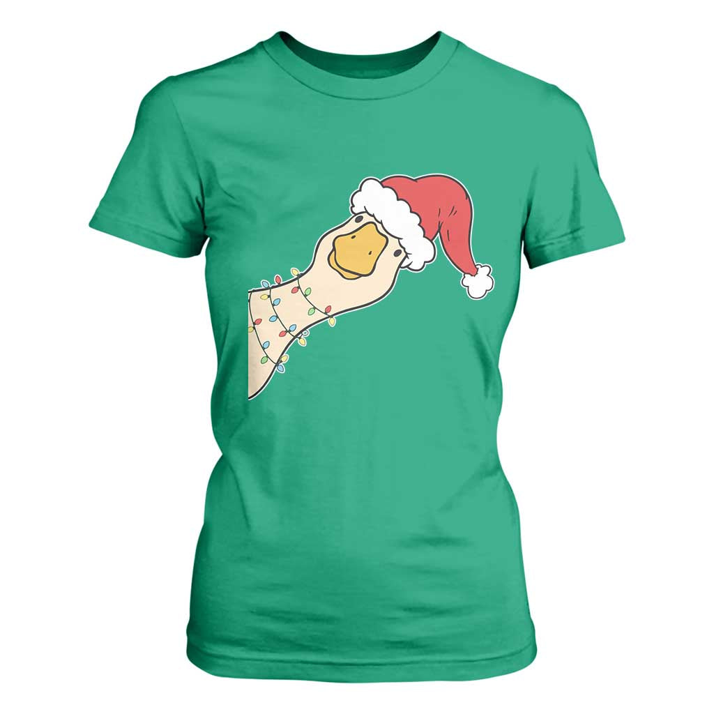 Funny Christmas Silly Goose Festive Holiday T Shirt For Women TS11 Irish Green Print Your Wear