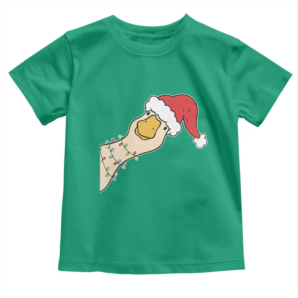 Funny Christmas Silly Goose Festive Holiday Toddler T Shirt TS11 Irish Green Print Your Wear