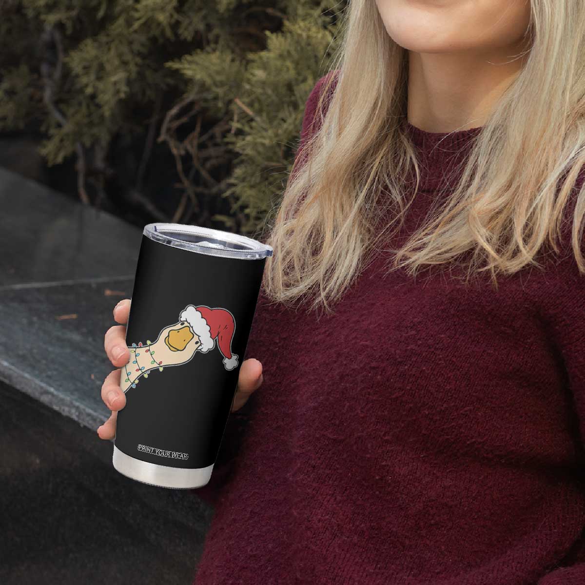 Funny Christmas Silly Goose Festive Holiday Tumbler Cup TS11 Print Your Wear