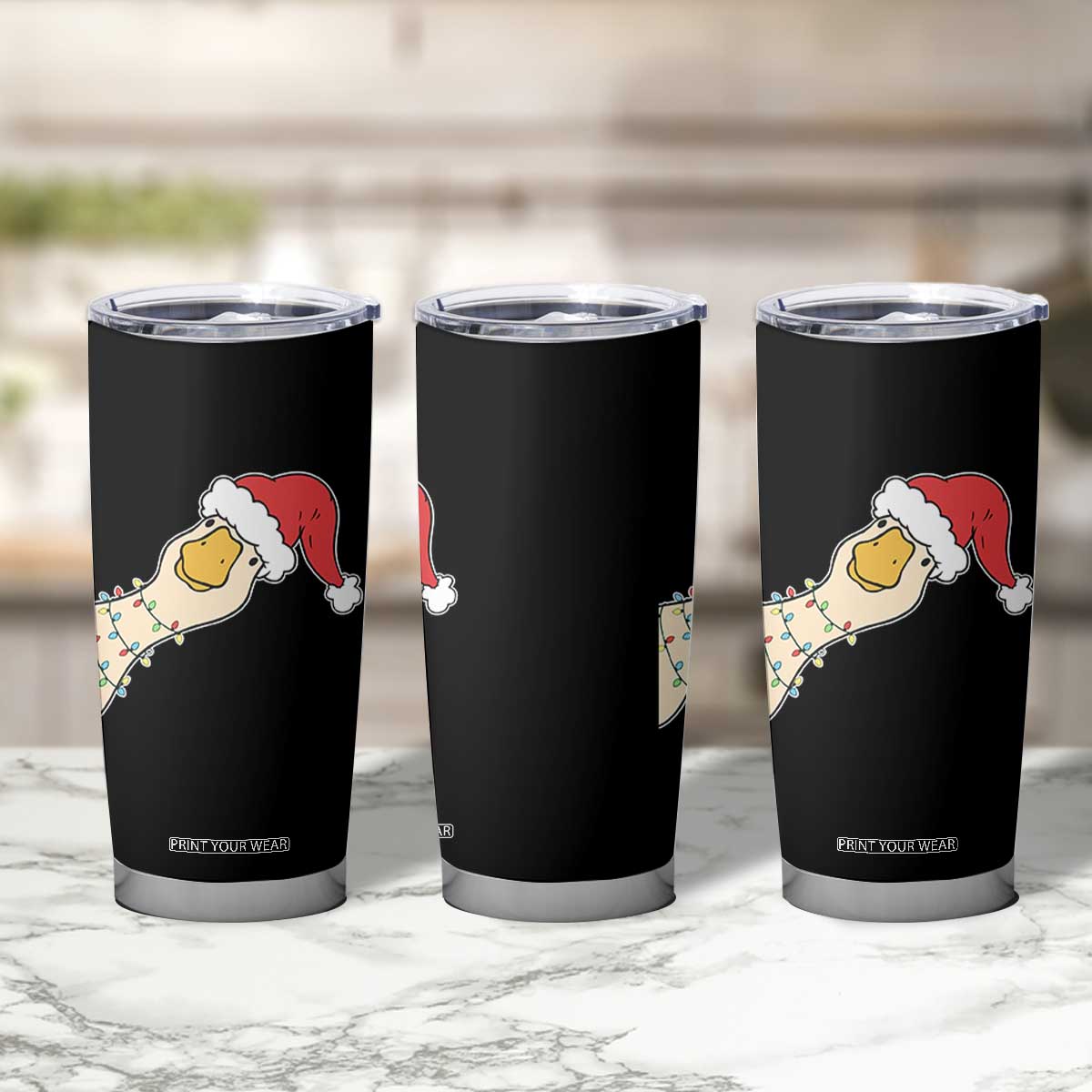 Funny Christmas Silly Goose Festive Holiday Tumbler Cup TS11 Print Your Wear