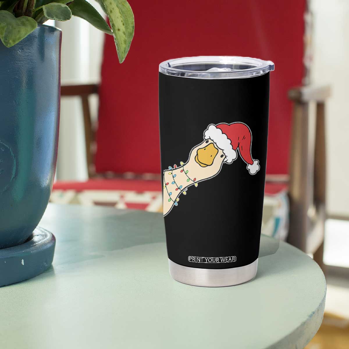 Funny Christmas Silly Goose Festive Holiday Tumbler Cup TS11 Print Your Wear