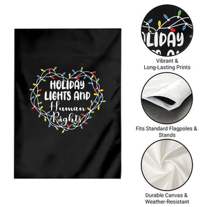 Holiday Lights And Human Rights Christmas Activism Garden Flag TS11 Print Your Wear