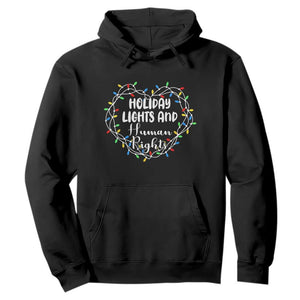 Holiday Lights And Human Rights Christmas Activism Hoodie - Print Your Wear