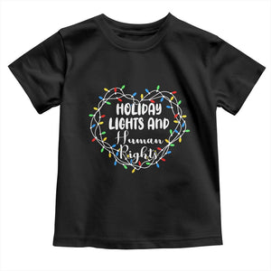 Holiday Lights And Human Rights Christmas Activism Toddler T Shirt TS11 Black Print Your Wear