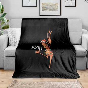 Funny Marcus The Worm Christmas Nah Throw Blanket TS11 Print Your Wear