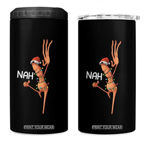 Funny Marcus The Worm Christmas Nah 4 in 1 Can Cooler Tumbler TS11 One Size: 16 oz Black Print Your Wear