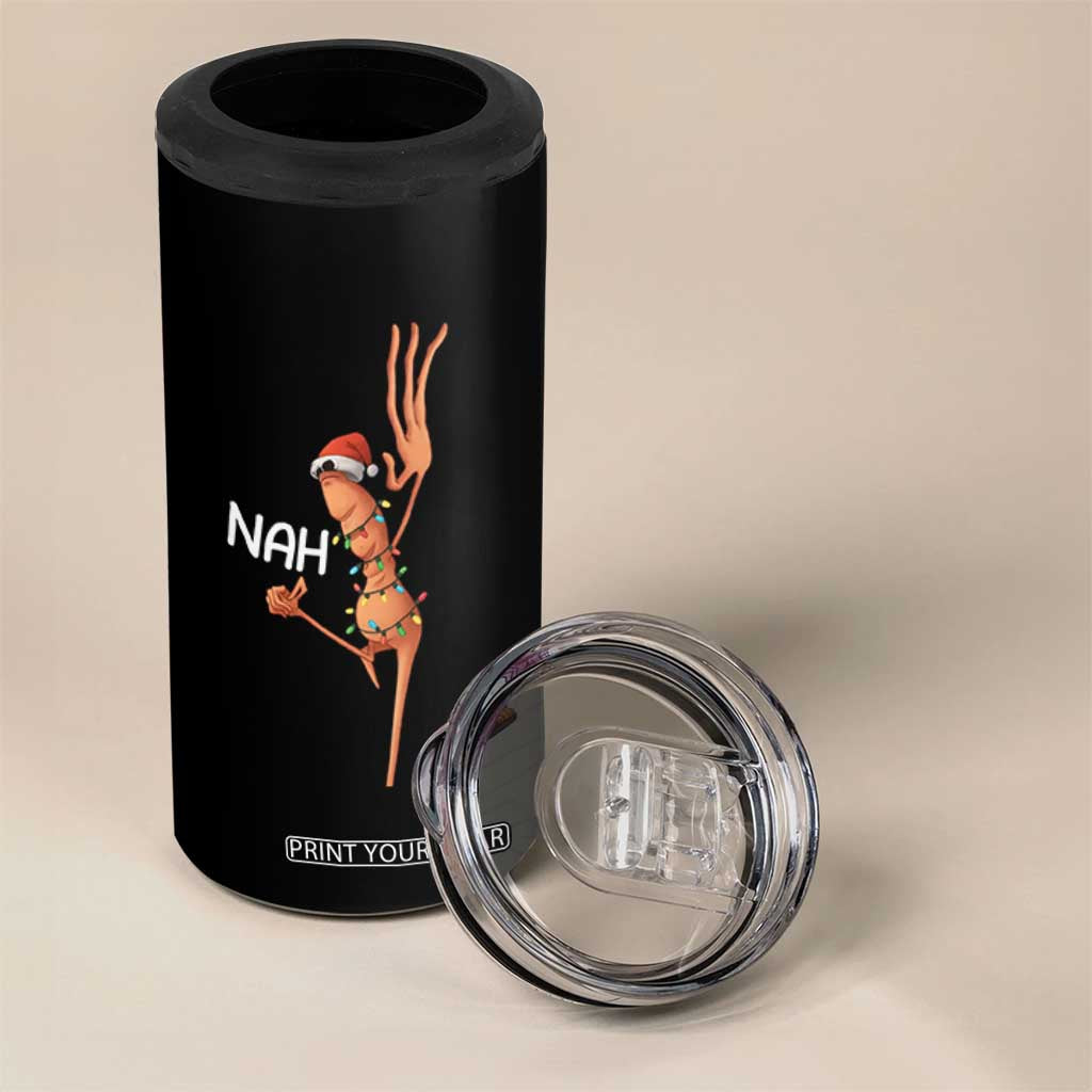 Funny Marcus The Worm Christmas Nah 4 in 1 Can Cooler Tumbler TS11 Print Your Wear