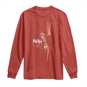 Funny Marcus The Worm Christmas Nah Long Sleeve Shirt TS11 Red Print Your Wear