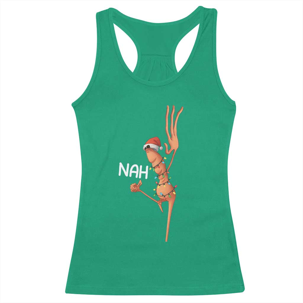 Funny Marcus The Worm Christmas Nah Racerback Tank Top TS11 Irish Green Print Your Wear