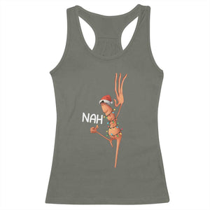 Funny Marcus The Worm Christmas Nah Racerback Tank Top TS11 Military Green Print Your Wear