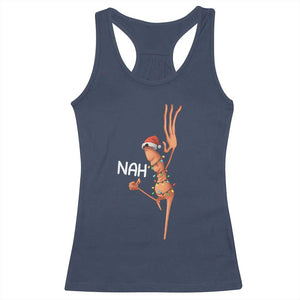 Funny Marcus The Worm Christmas Nah Racerback Tank Top TS11 Navy Print Your Wear