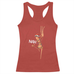 Funny Marcus The Worm Christmas Nah Racerback Tank Top TS11 Red Print Your Wear