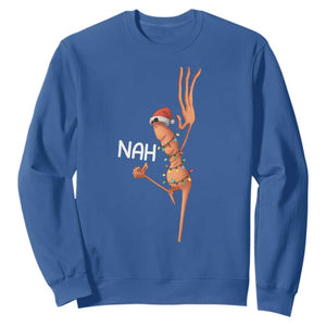 Funny Marcus The Worm Christmas Nah Sweatshirt TS11 Royal Blue Print Your Wear