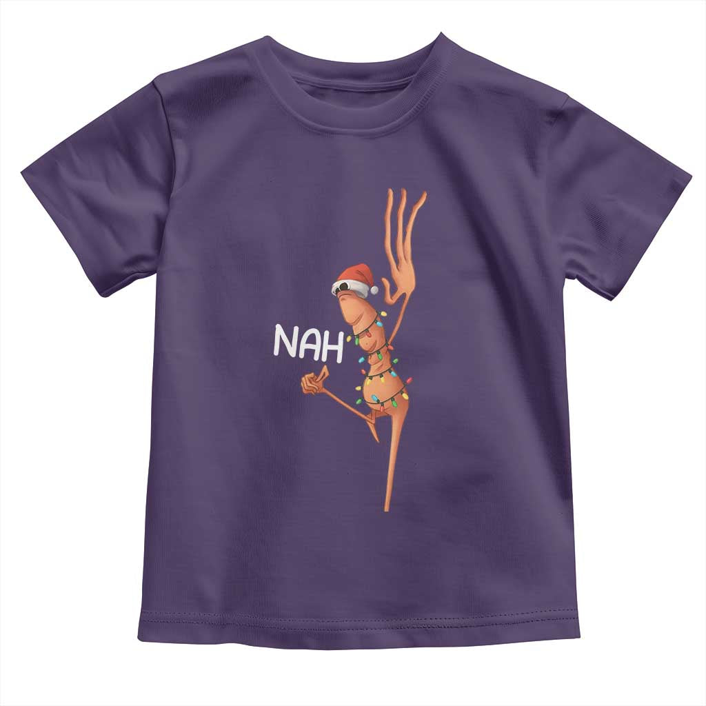 Funny Marcus The Worm Christmas Nah Toddler T Shirt TS11 Purple Print Your Wear