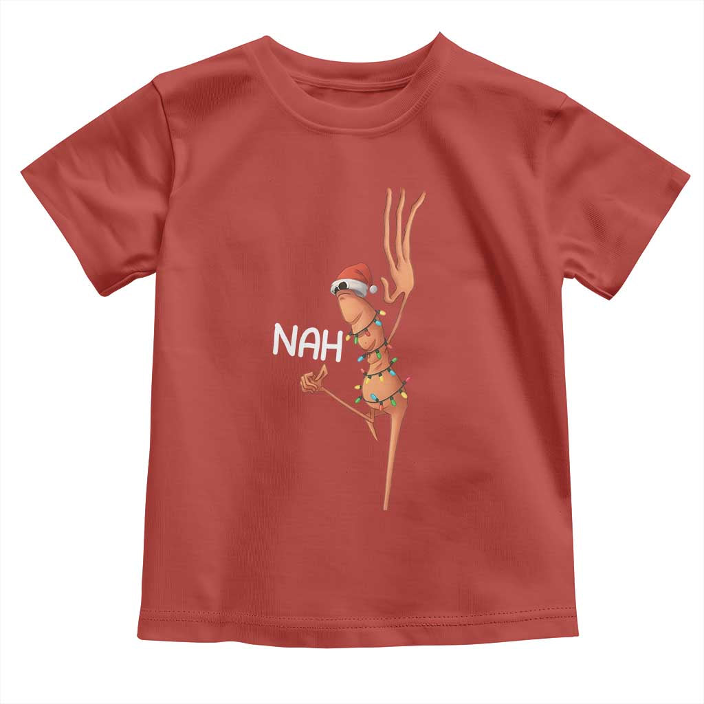 Funny Marcus The Worm Christmas Nah Toddler T Shirt TS11 Red Print Your Wear
