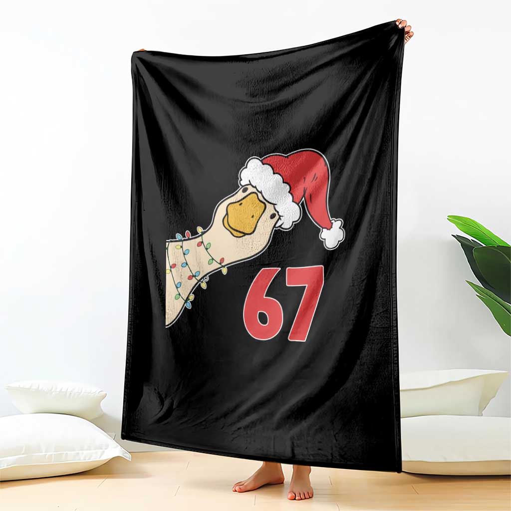 Funny Christmas Silly Goose 67 Meme Festive Holiday Throw Blanket TS11 Print Your Wear