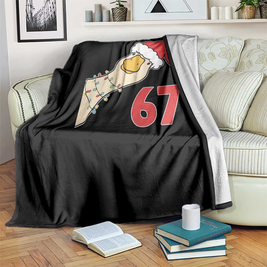 Funny Christmas Silly Goose 67 Meme Festive Holiday Throw Blanket TS11 Print Your Wear