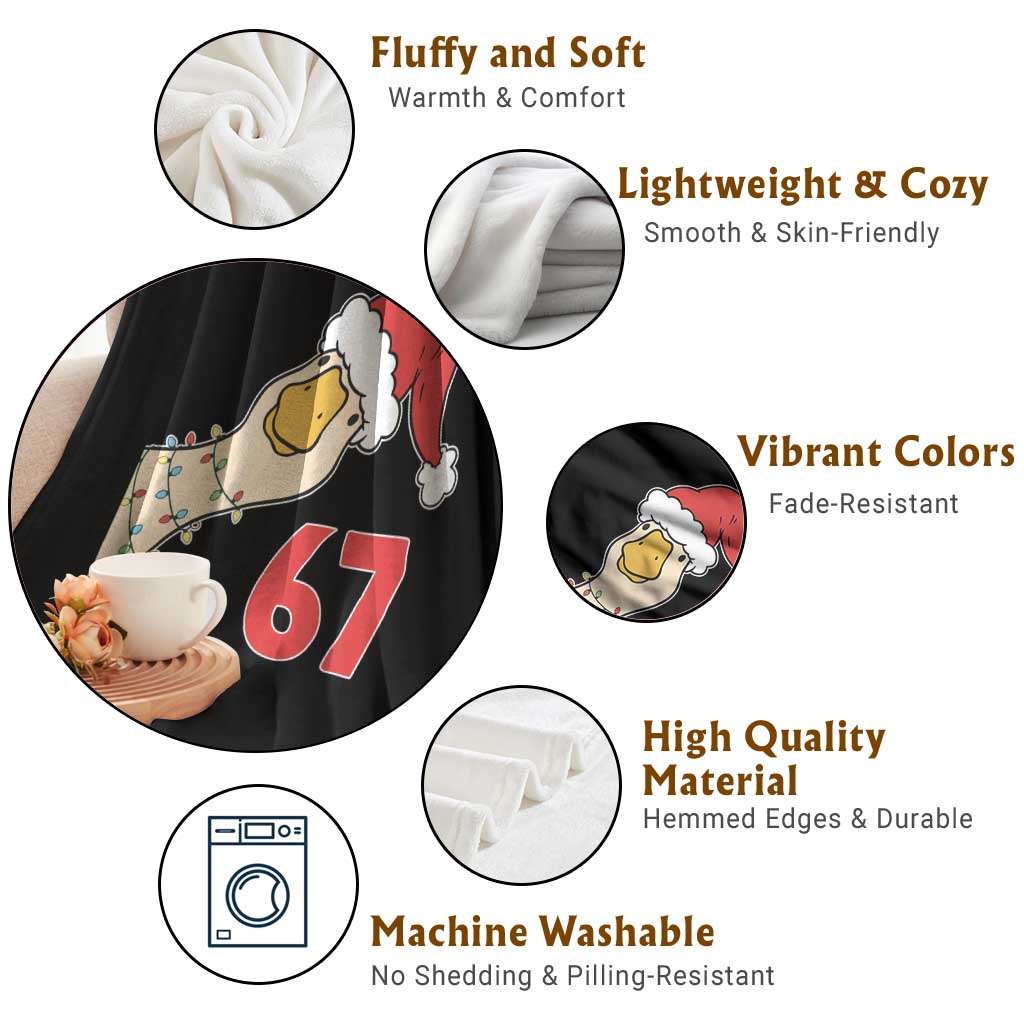 Funny Christmas Silly Goose 67 Meme Festive Holiday Throw Blanket TS11 Print Your Wear