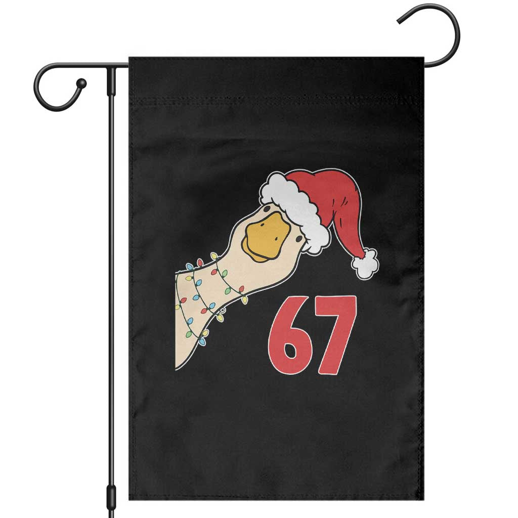 Funny Christmas Silly Goose 67 Meme Festive Holiday Garden Flag TS11 Black Print Your Wear