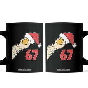 Funny Christmas Silly Goose 67 Meme Festive Holiday Coffee Mug TS11 Black Print Your Wear