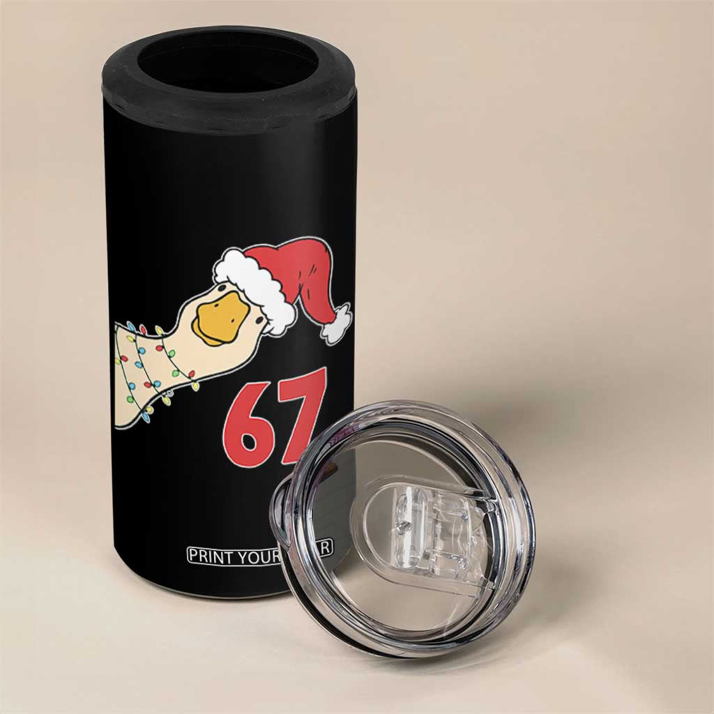 Funny Christmas Silly Goose 67 Meme Festive Holiday 4 in 1 Can Cooler Tumbler TS11 Print Your Wear